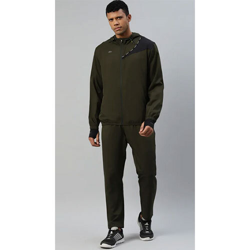 Recycled Training Track Suit With Hood - Men - Age Group: Adults