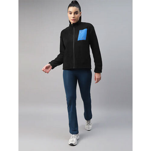 Pocket Detailed Warm Fleece Jacket -Women