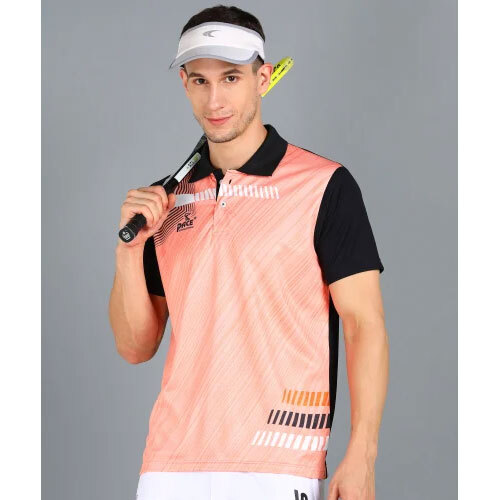 Printed Men Polo Neck T-Shirt