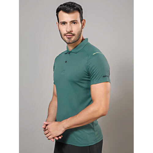 Sport Sun Dry fit Polo Green Tshirt