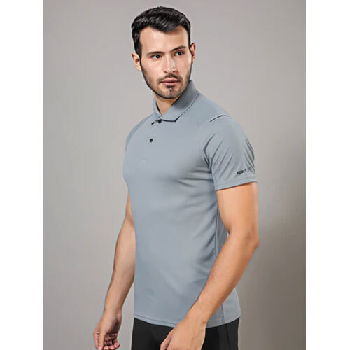 Sport Sun Dry fit Polo Light Grey T Shirt