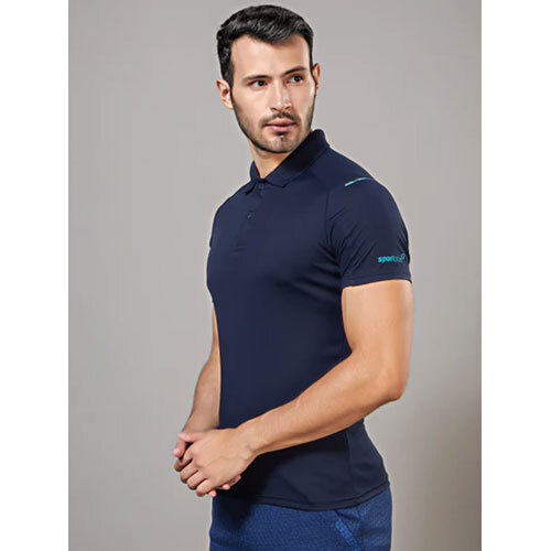 Sport Sun Dry fit Polo Navy Blue Tshirt