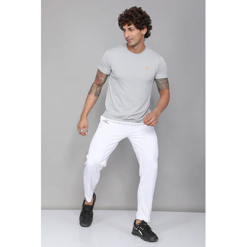 White Cricket Track Pant