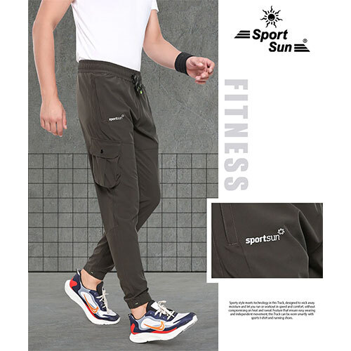 Sport Sun Dark Grey NS Lycra Cargo Jogger