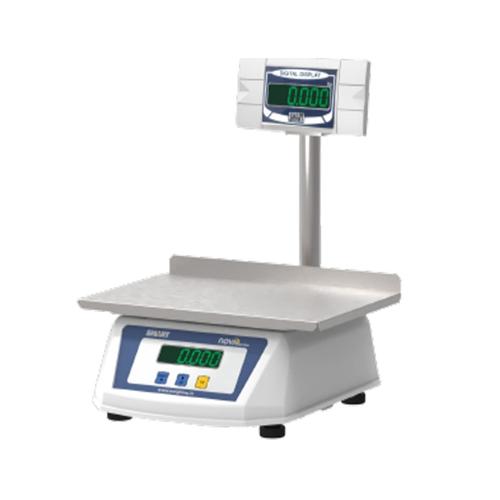 Table Top Weighing Scale - Plastic & Metal Construction | Digital Monitor Display, Electric Power Supply, Customizable Color, 1-2 Years Warranty