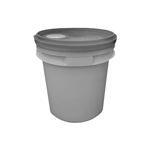8.5Ltr Mobil Oil Empty Bucket - Color: Grey