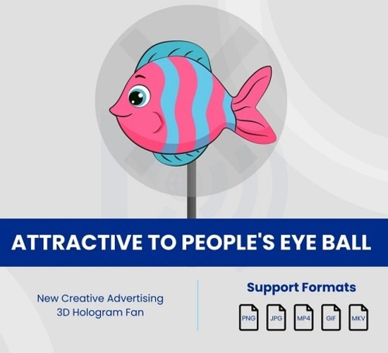 Hologram Fan 2 Blade 42cm