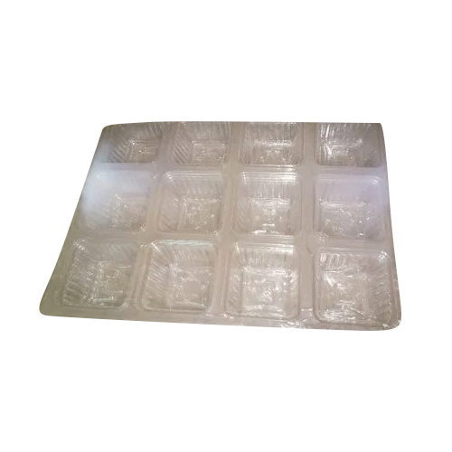 Transparent Food Packaging Tray - Color: White