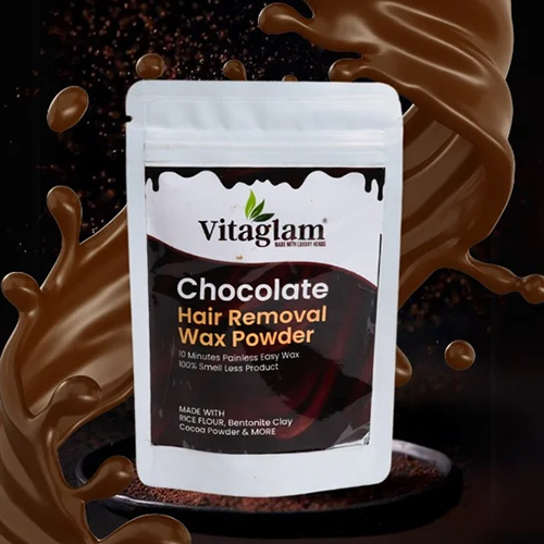 Chocolate Hair Removal Wax Powder - White Powder, 100 Grams | Gentle Formula for All Skin Types, Convenient At-Home Hair Removal Solution