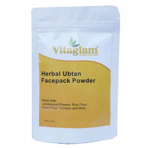 Herbal Ubtan Face Pack Powder - Herbal Ingredients, 12-24 Months Shelf Life, White Powder for All Skin Types , Safe for Facial Use