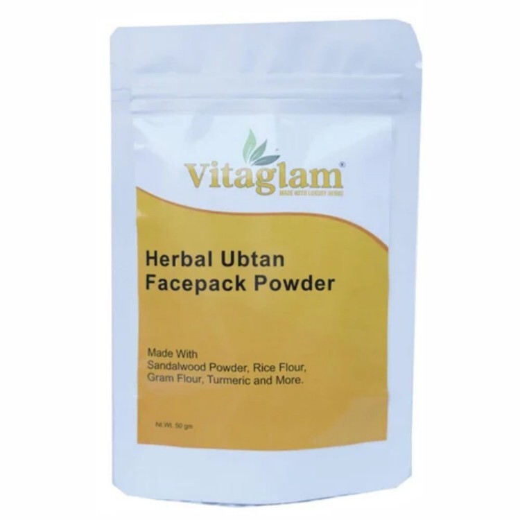 Herbal Ubtan Face Pack Powder - Herbal Ingredients, 12-24 Months Shelf Life, White Powder for All Skin Types , Safe for Facial Use
