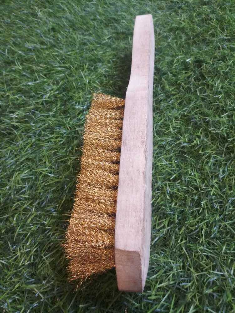 Brass Concrete Texturing Brush - Bristle Color: Gold