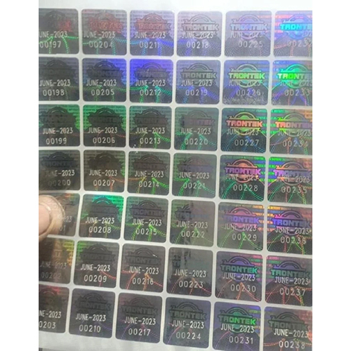 Secured Hologram Stickers - Color: Silver