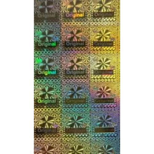 Multicolor Pvc 3D Hologram Sticker - Shape: Rectangle