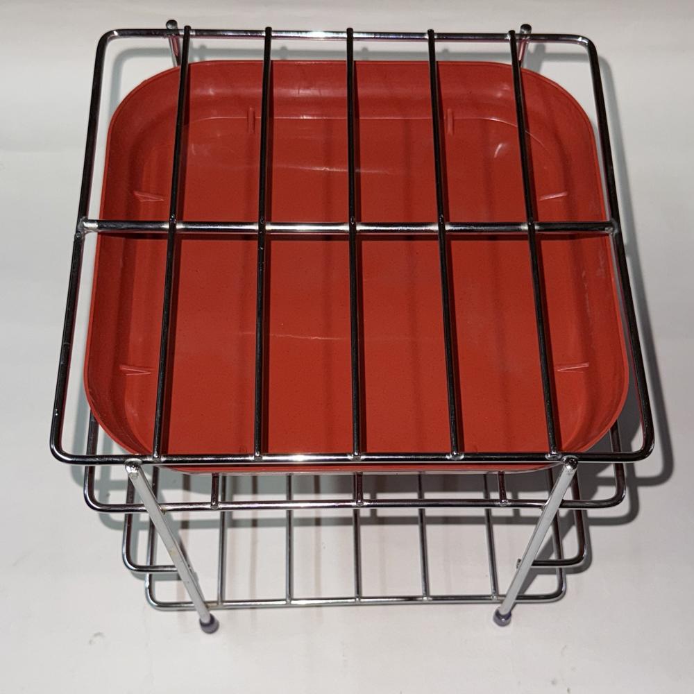 Stainless Steel Tray Gamla Stand - Color: Silver