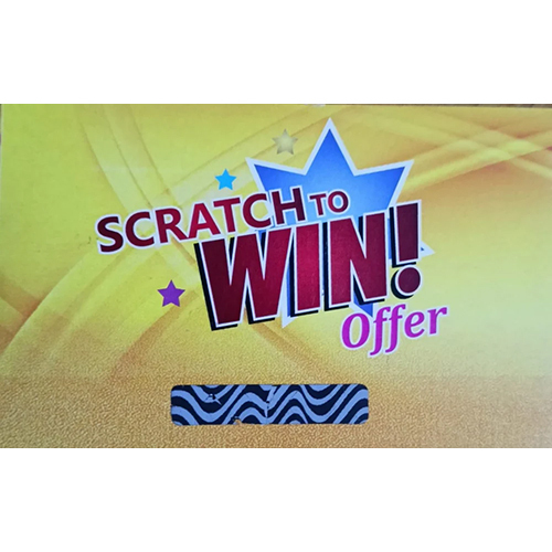 Gift Scratch Card - Color: Multicolor