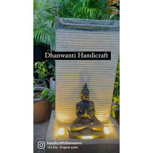 Namaste Slate Buddha Fountain