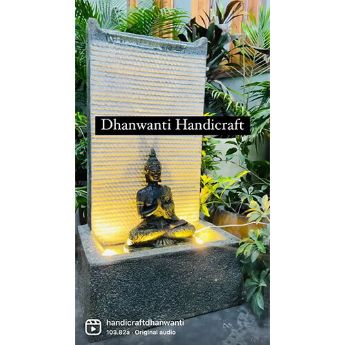 Namaste Slate Buddha Fountain