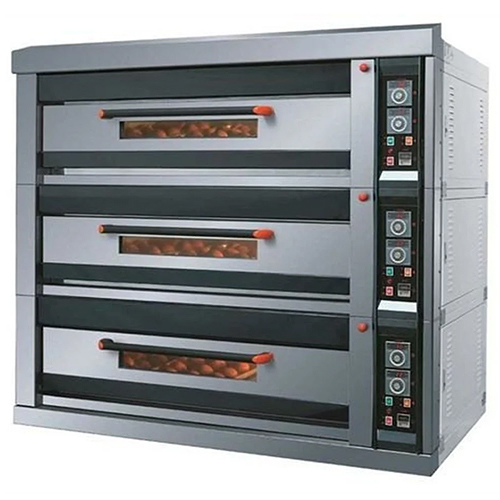 Three Deck Pizza Oven - Automatic Grade: Semi Automatic