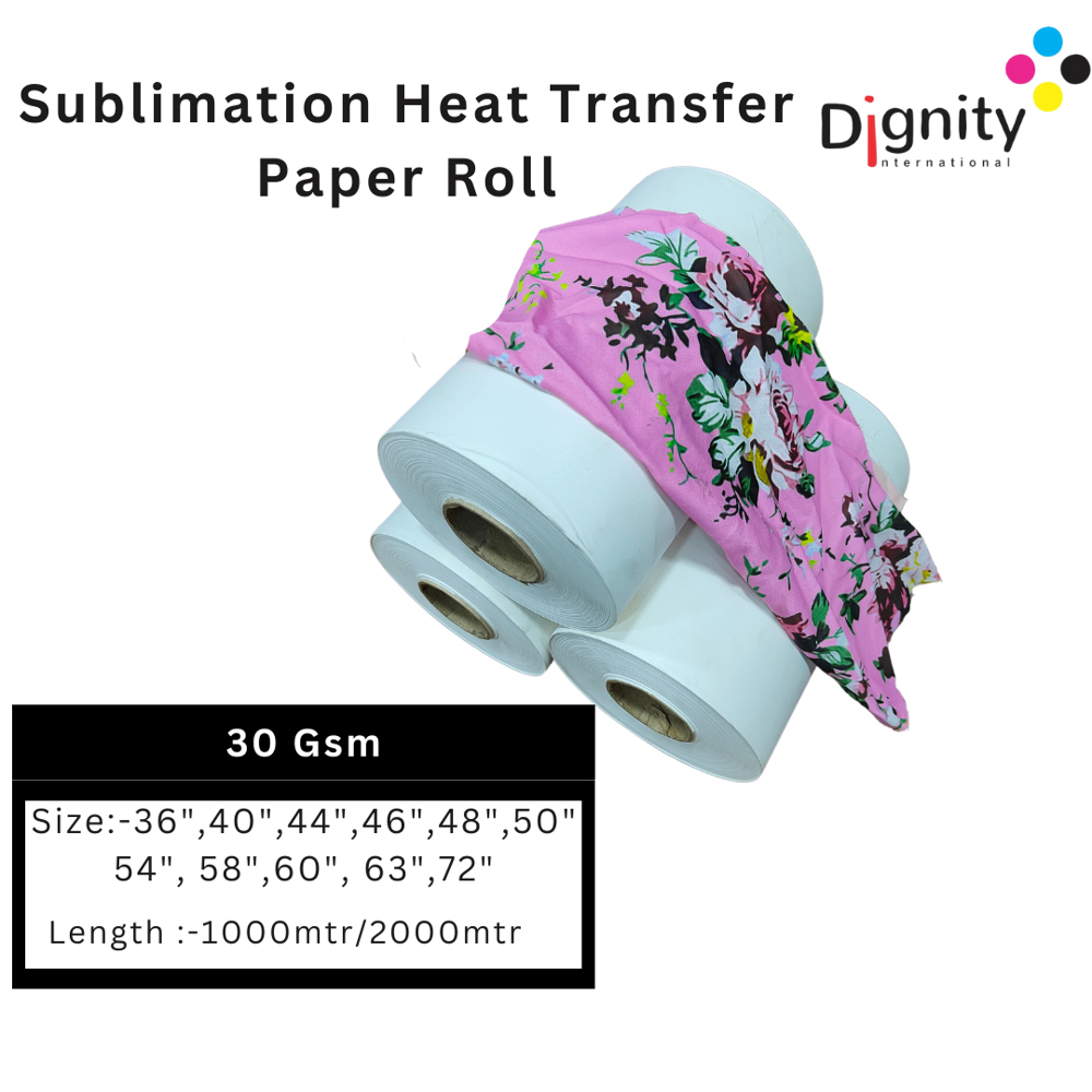 30 Gsm Sublimation Transfer Paper - Color: White