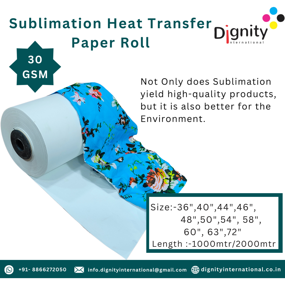30 Gsm Sublimation Transfer Paper - Color: White