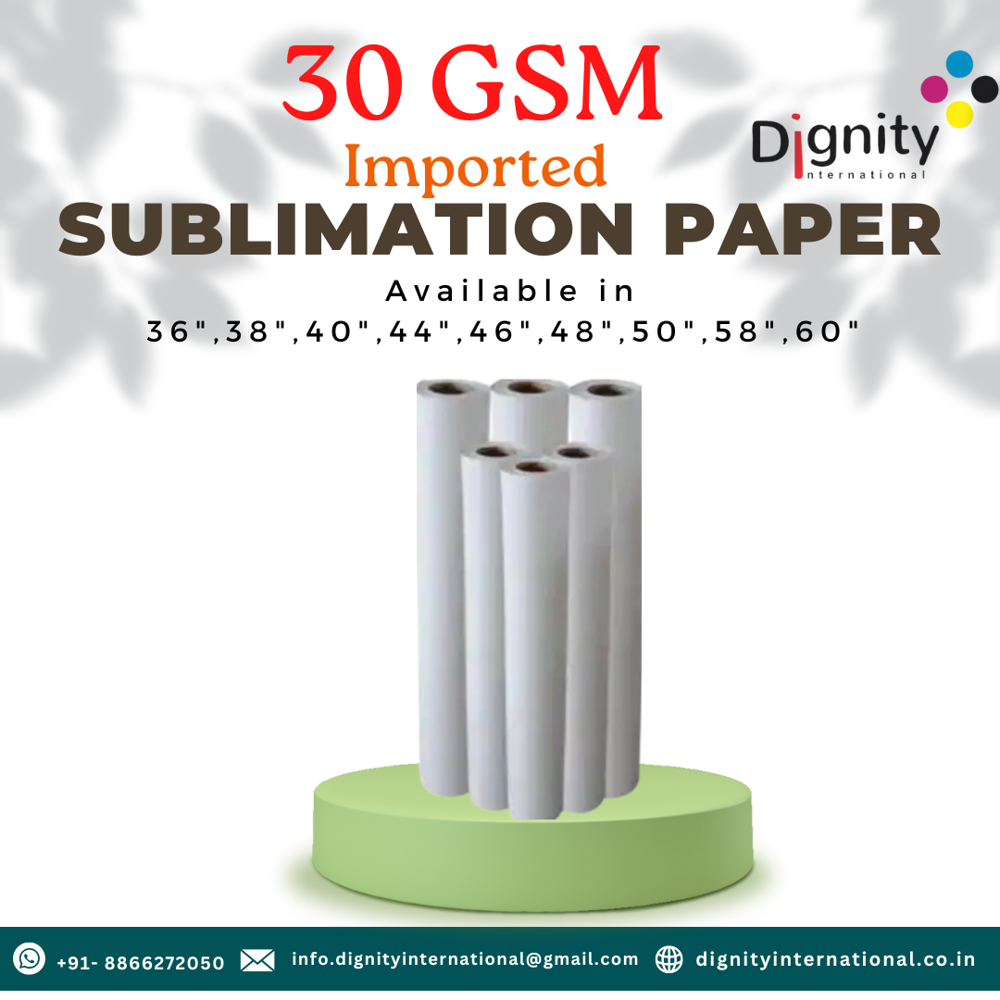 30 GSM sublimation transfer paper