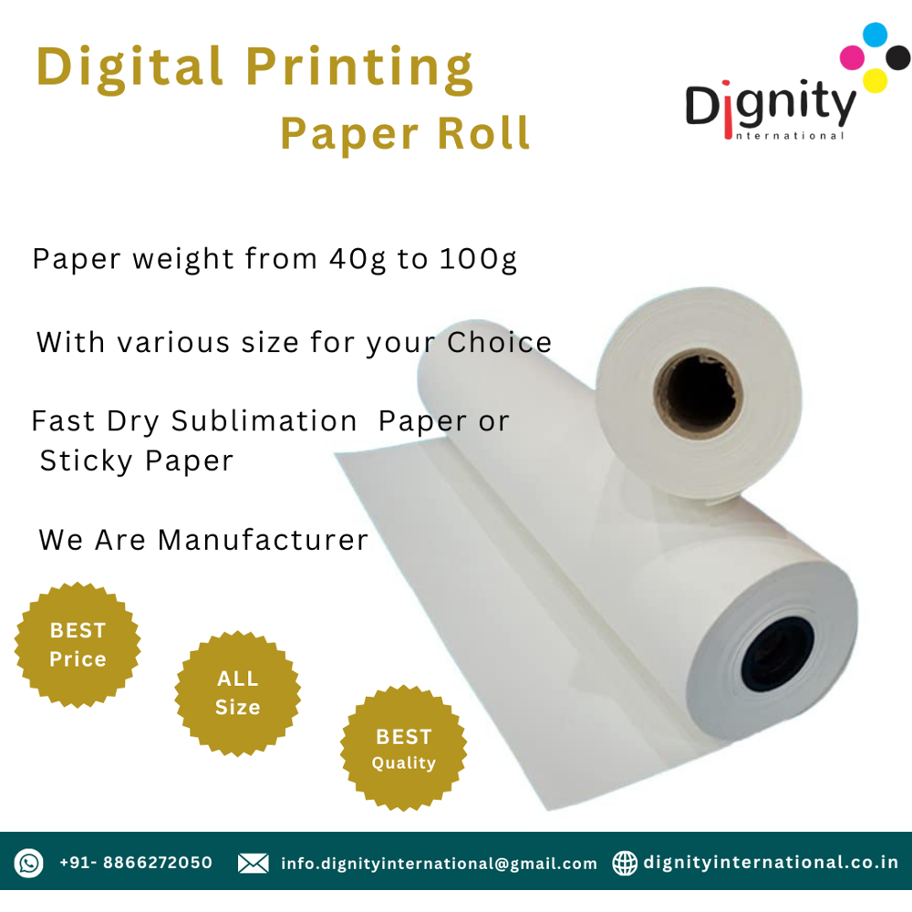30 Gsm Sublimation Transfer Paper - Color: White