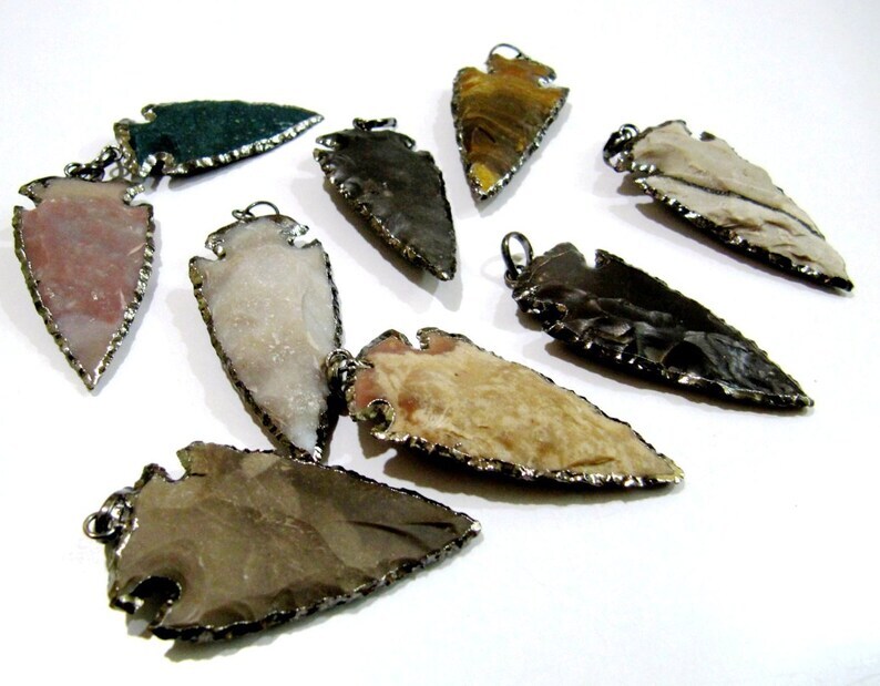 2 pieces Set Natural Jasper Black Oxidized Electroplated Edge Single Loop