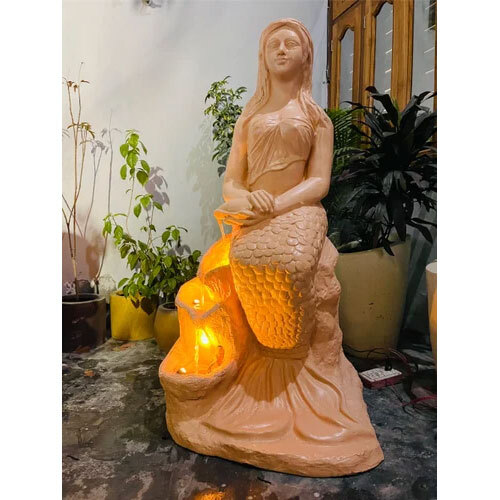 Dhanwanti Lady Indoor Fountain With Led Light for Home and Garden Decor