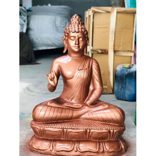 Dhanwanti Blessing Buddha ,Figurine Idol Home And Office - Color: Cream