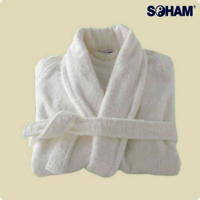 Pr-2014 - 100% Cotton Terry, Available In Multiple Sizes And Colors | Shawl Collar Design, Ultra-soft, Highly Absorbent, Durable & Easy Care