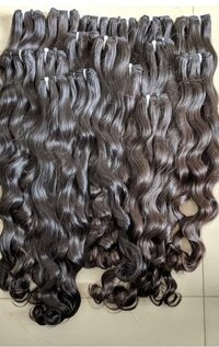 100% Raw Indian unprocessed Human Hair Extensions wavy/ Straight Bundle