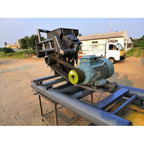 Electric Motor With Air Compressor