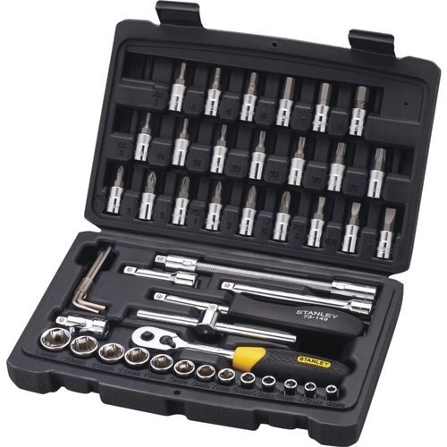 Stanley Socket Set, Drive Size: 1/4 Inch, Model Name/Number: Stmt72794-8