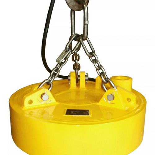 Circular Lifting Electromagnet - Application: Industrial