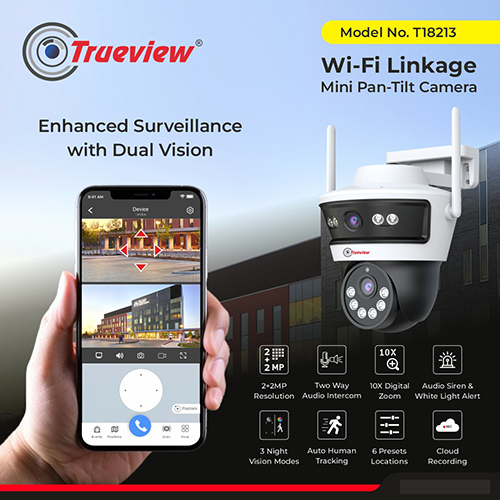 Trueview Smart 4g Linkage Mini Pan-tilt Camera - Camera Pixels: 2+2 Mega Pixels Pixel (P)