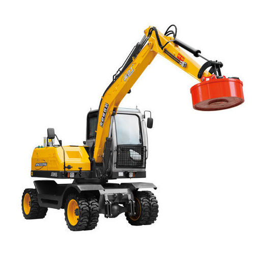 Excavator Magnet - Color: Silver