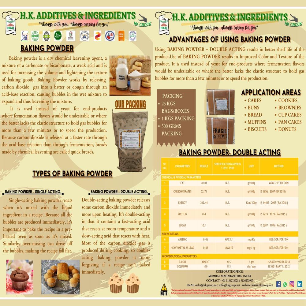 Baking Powder - Cas No: 144-55-8