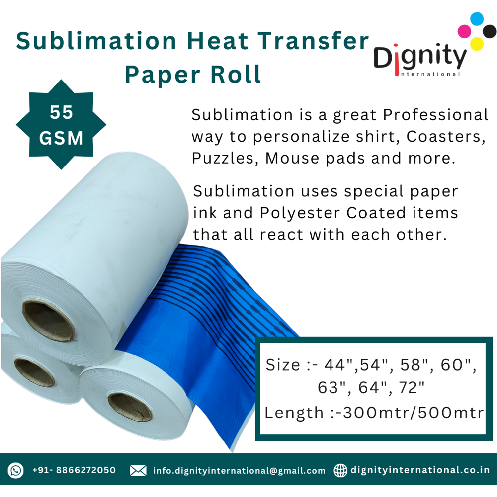 55 GSM SUBLIMATION TRANSFER PAPER