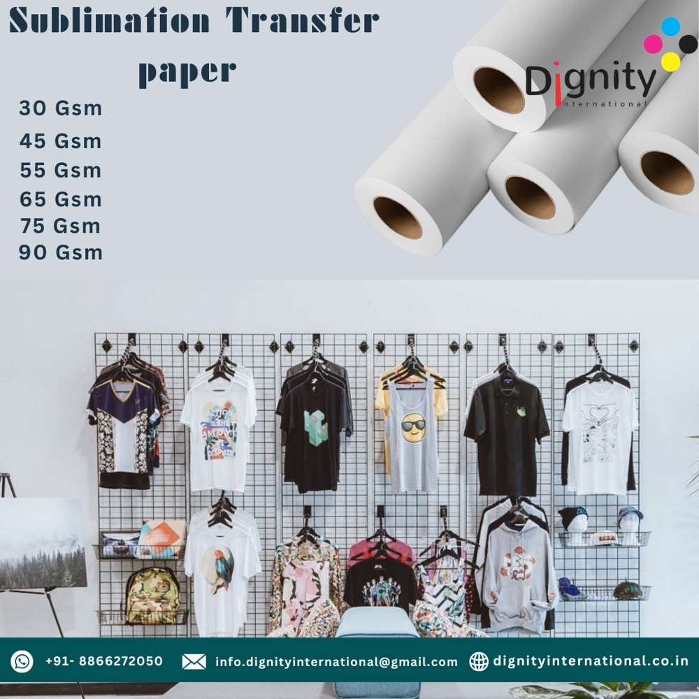 55 GSM SUBLIMATION TRANSFER PAPER