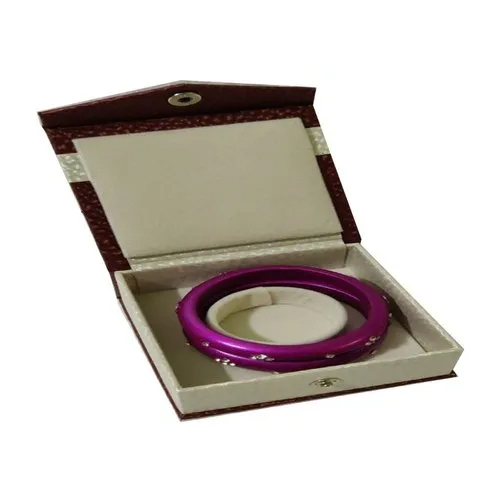 100Gm Fibre Bangle Box - Color: Red