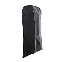 Black Non Woven Coat Cover - 24x38 Inches | Durable, Customizable Color And Logo Options, Plain Design
