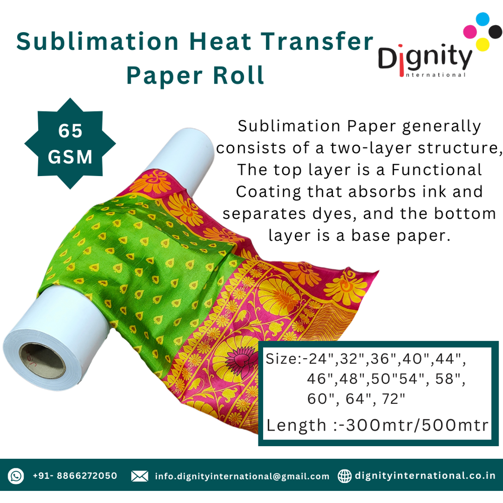 65 GSM SUBLIMATION TRANSFER PAPER