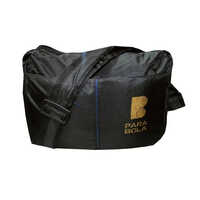 Black Nylon Shoulder Bag - Durable Material, Standard Size | Customized Color, Printed Design, Logo Options For Office Use