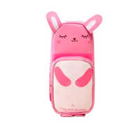 Pink Pencil Case - High-quality Fabric, Standard Size, Rectangle Shape, Printed Design | Stylish Storage Solution For Pencils