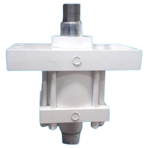 Flange Mounting Hydraulic Cylinder - Color: White