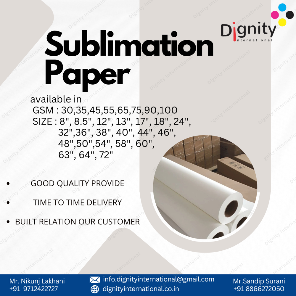 100 GSM SUBLIMATION TRANSFER PAPER