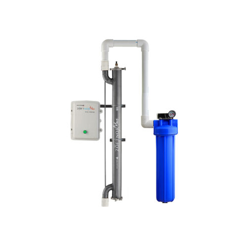 W4 Water Softener - Durable Plastic, Wall-Mounted Design | 220-240 Volt, Compatible with Borewell Water, Warranty Included