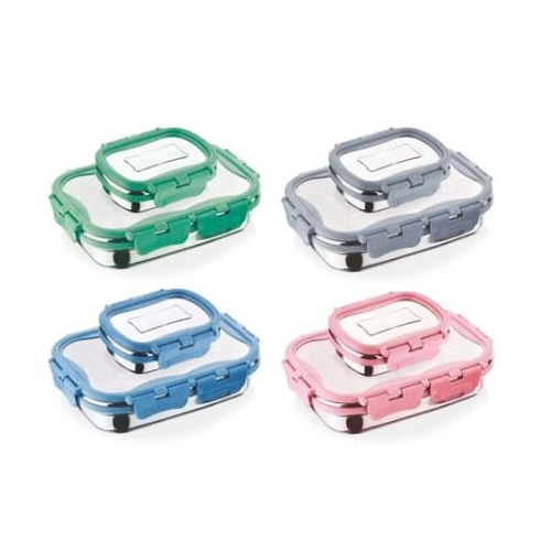 Signature Stainless Steel Lunch Box - Color: Various Color Available