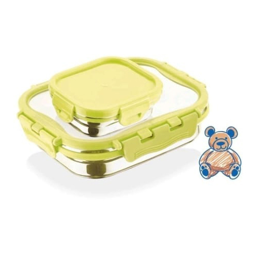 Happy Munch Stainless Steel Lunch Box - Color: Various Color Available